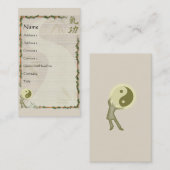 QiGong Visitenkarte (Vorne/Hinten)