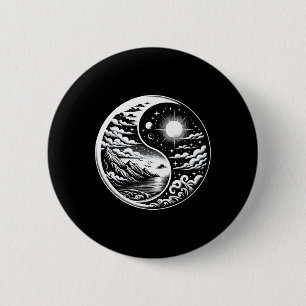 Qigong Yin Yang Kampfsport Tai Chi Yoga Meditation Button