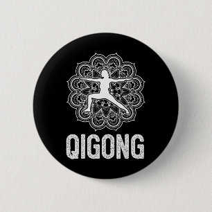 Qigong Yin Yang Kampfsport Tai Chi Yoga Meditation Button