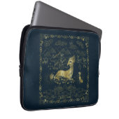 Qilin an der Erholung Golden Tapestes Laptopschutzhülle (Vorne Rechts)