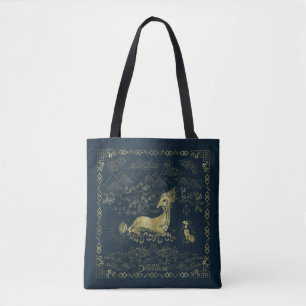 Qilin an der Erholung Golden Tapestes Tasche
