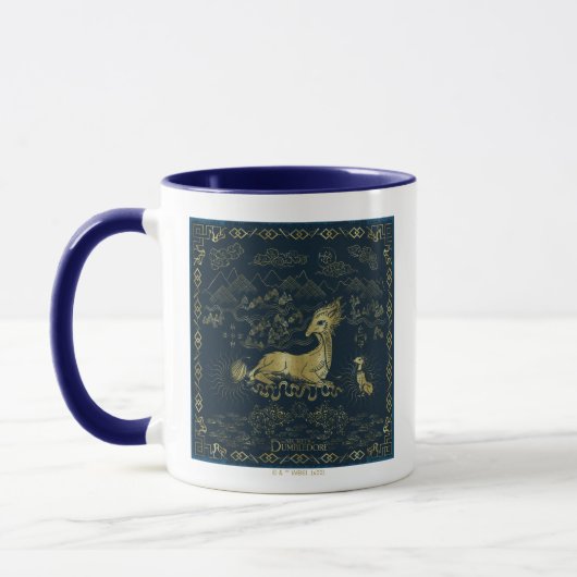 Qilin an der Erholung Golden Tapestes Tasse (Links)
