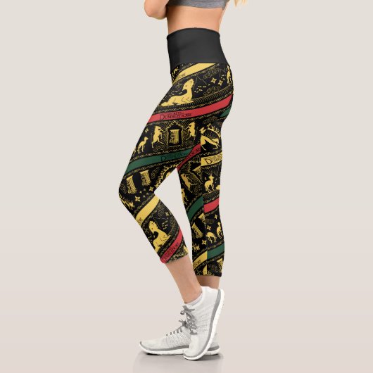 Qilin Layered Pattern Capri Leggings (Links)