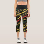 Qilin Layered Pattern Capri Leggings (Vorderseite)