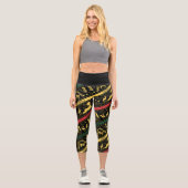 Qilin Layered Pattern Capri Leggings (Vorderseite)