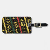 Qilin Layered Pattern Gepäckanhänger (Vorderseite horizontal)