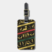 Qilin Layered Pattern Gepäckanhänger (Vorderseite vertikal)