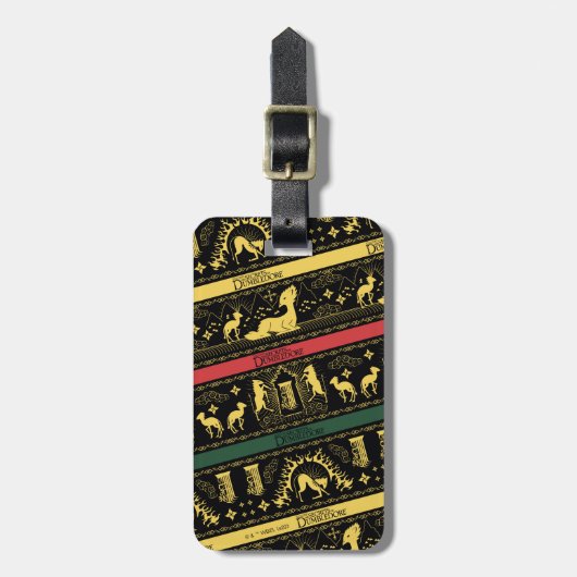 Qilin Layered Pattern Gepäckanhänger (Vorderseite vertikal)