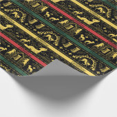 Qilin Layered Pattern Geschenkpapier (Ecke)