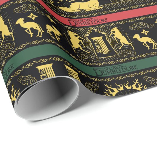 Qilin Layered Pattern Geschenkpapier (Rolleneckpunkt)