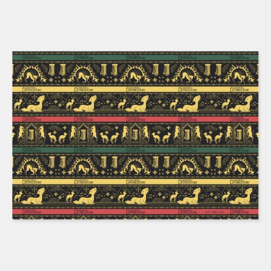 Qilin Layered Pattern Geschenkpapier Set (Vorderseite 3)