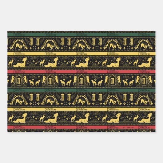 Qilin Layered Pattern Geschenkpapier Set (Vorderseite 2)