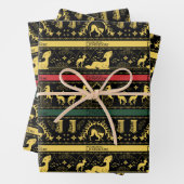 Qilin Layered Pattern Geschenkpapier Set (Beispiel)