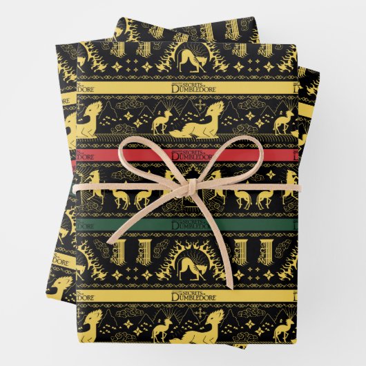 Qilin Layered Pattern Geschenkpapier Set (Beispiel)