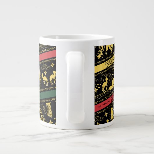 Qilin Layered Pattern Jumbo-Tasse (Rückseite)