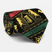 Qilin Layered Pattern Krawatte (Gerollt)