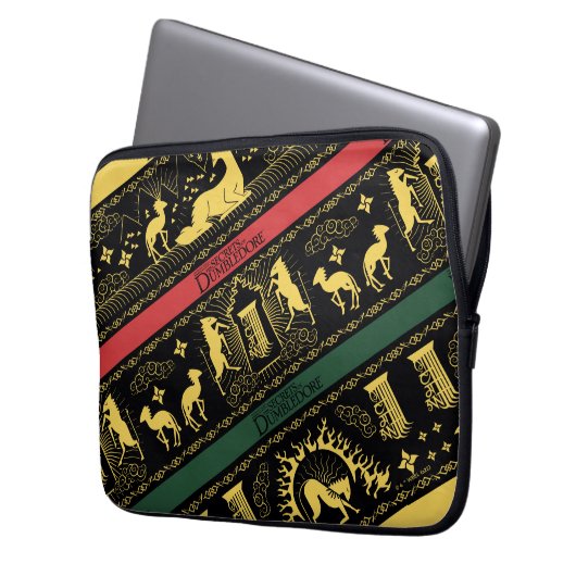 Qilin Layered Pattern Laptopschutzhülle (Vorderseite Links)