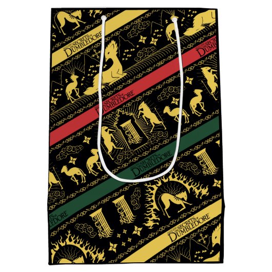 Qilin Layered Pattern Mittlere Geschenktüte (Rückseite)