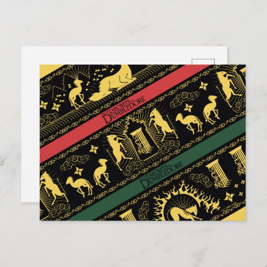 Qilin Layered Pattern Postkarte (Vorne/Hinten)