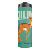 Qilin Vintag Graphic Thermosbecher (Vorderseite)