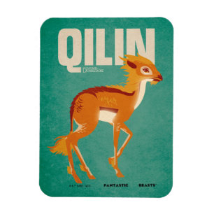 Qilin Vintage Grafik Magnet