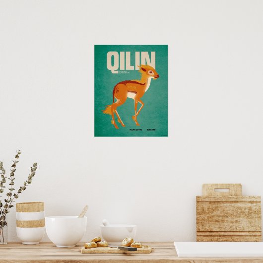 Qilin Vintage Graphic Poster (Küche)