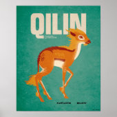 Qilin Vintage Graphic Poster (Vorne)