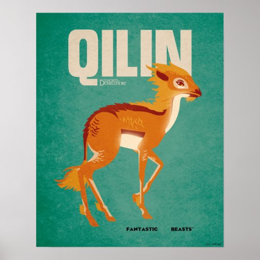 Qilin Vintage Graphic Poster (Vorne)