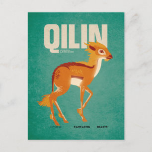 Qilin Vintage Graphic Postkarte