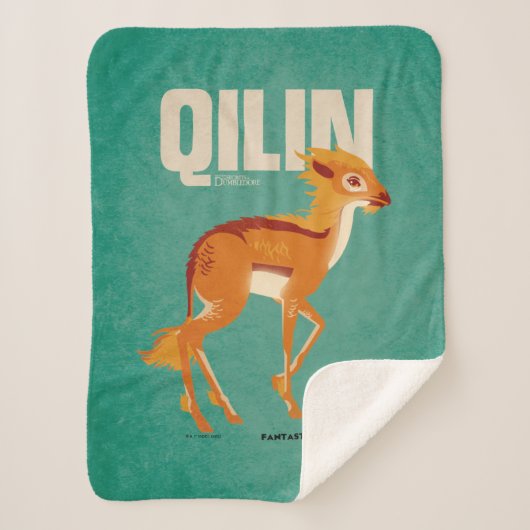 Qilin Vintage Graphic Sherpadecke (Vorderseite)