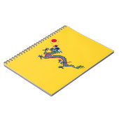 Qing Dynasty China Flag Notizblock (Linke Seite)