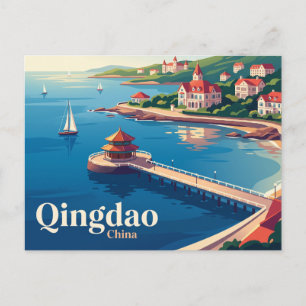 Qingdao, China Postkarte