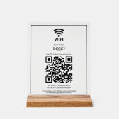 QL-Code für Unternehmen Office Internet Scan Conne Acrylschild (Vorderseite)