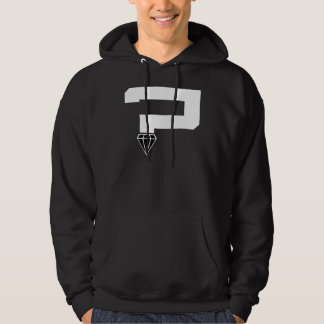 Q'Mark der Diamant der Männer weißer Hoodie