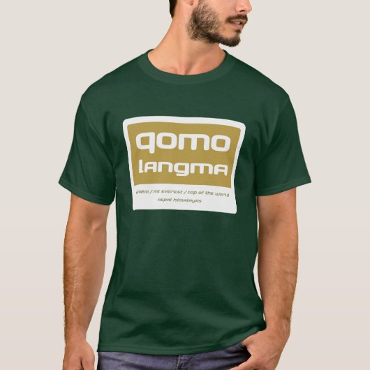 Qomolangma T-Shirt (Vorderseite)