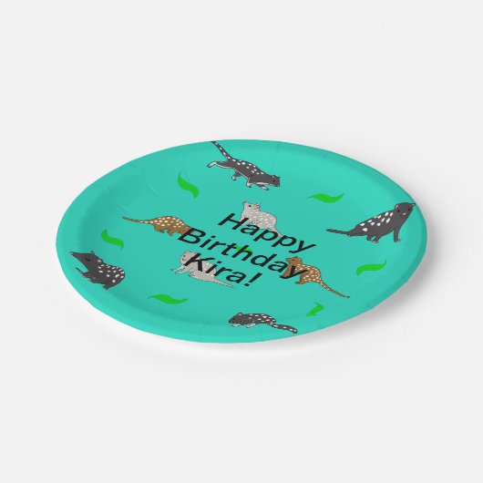 Qoulls Birthday Pappteller (Schrägansicht)