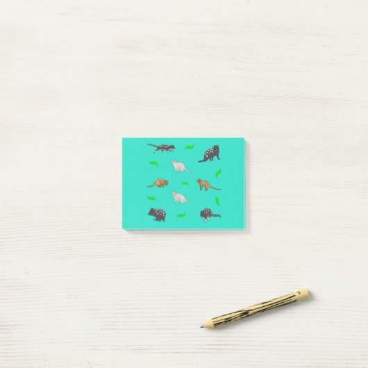 Qoulls post-it klebezettel (Auf Schreibtisch)