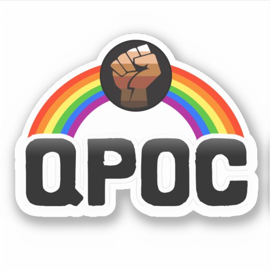 QPOC-Fortschrittsaufkleber Aufkleber (Vorderseite)
