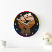 QPOC Pride Große Wanduhr (Zuhause)