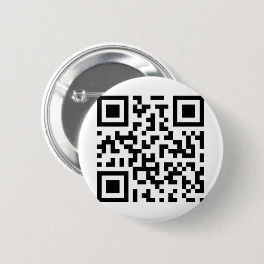 QR с о de. Qr-Code. Strichcode Button (Vorne & Hinten)