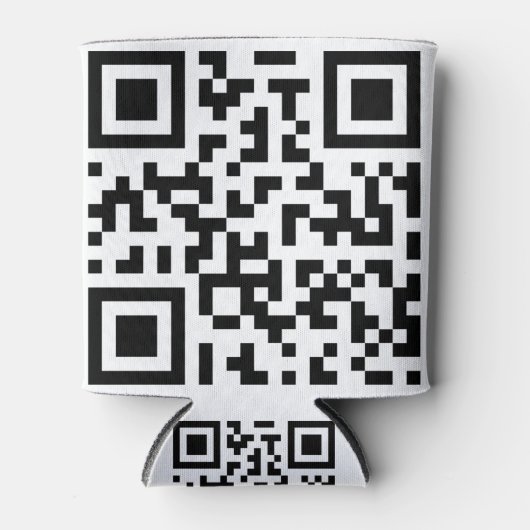 QR с о de. Qr-Code. Strichcode Dosenkühler (Vorderseite)