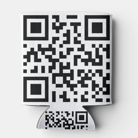 QR с о de. Qr-Code. Strichcode Dosenkühler (Rückseite)