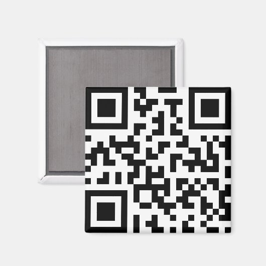 QR с о de. Qr-Code. Strichcode Magnet (Vorderseite/Rückseite)