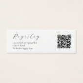 QR-Abschlusskarte für White Wedding-Geschenk (Vorderseite)