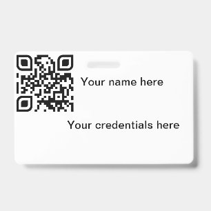 Qr-Abzeichen Ausweis
