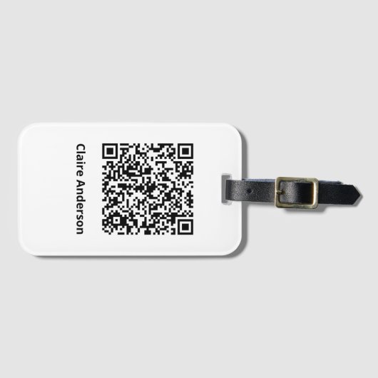 QR-Abzeichen Gepäckanhänger (Vorderseite (Horizontal))