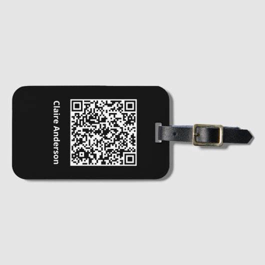 QR-Abzeichen Gepäckanhänger (Vorderseite (Horizontal))