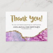 *~* QR AGATE Galaxy DANK IHNEN LOGO Review AP8 Begleitkarte (Vorderseite)