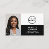 QR-Agent-Logo für Notar-Signatur-Foto Visitenkarte (Vorderseite)