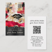 *~* QR AP5 Glam Punk Luxe 1 Fashion Bold Beauty Visitenkarte (Vorne/Hinten)
